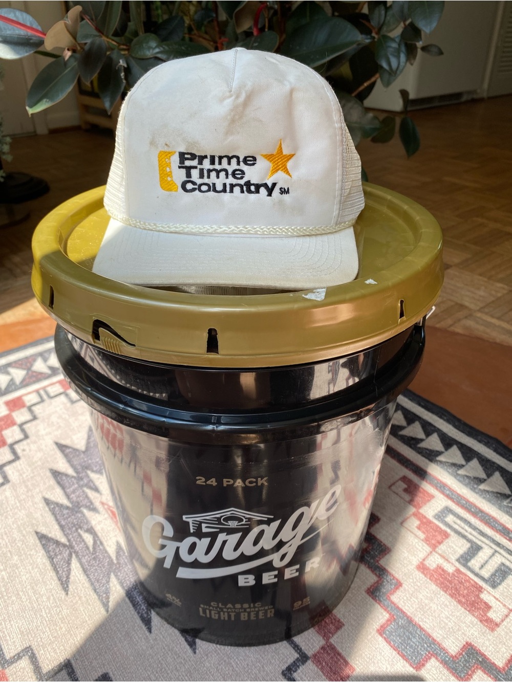 Vintage Prime Time Country Baseball Corded Trucker Hat Rare